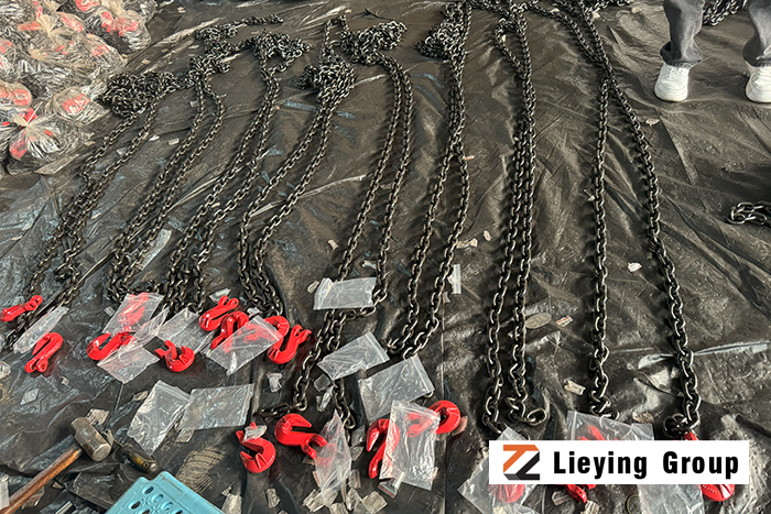 Chain slings after assembly