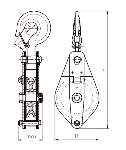 Open Type Pulley Block Diagram