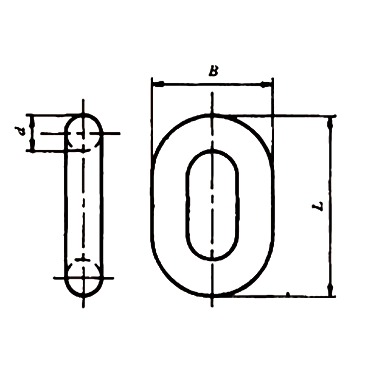 Studless Anchor Chain Spec Drawing