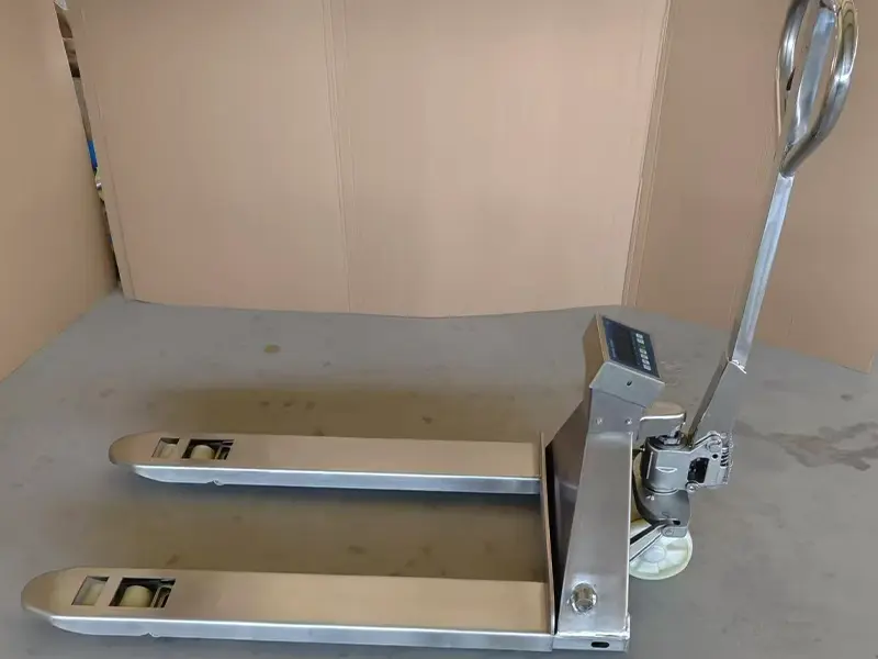 Stainless Steel pallet truck with scale